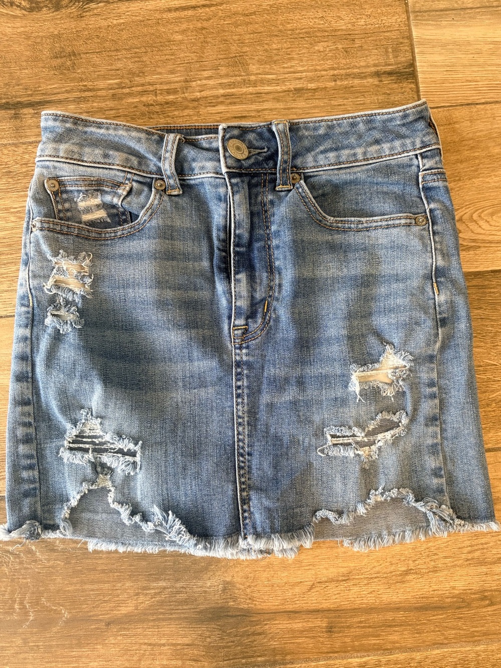 American Eagle Super Stretch Denim Jean Skirt